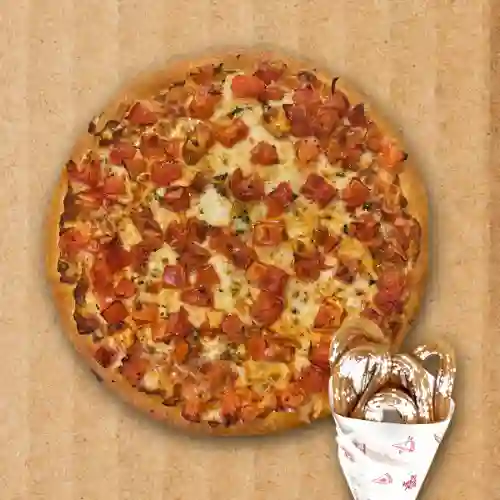 Pizza Mediana + Churros (5un)