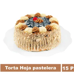 Torta Hoja Crema Pastelera y Manjar Cuisine & Co