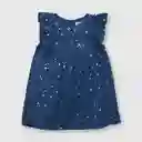 Vestido Estrellas De Bebé Niña Azul Talla 9/12m
