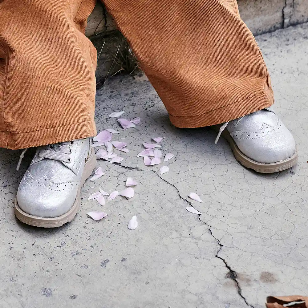 Zapatos Niña Metalizado Rosado Talla 28