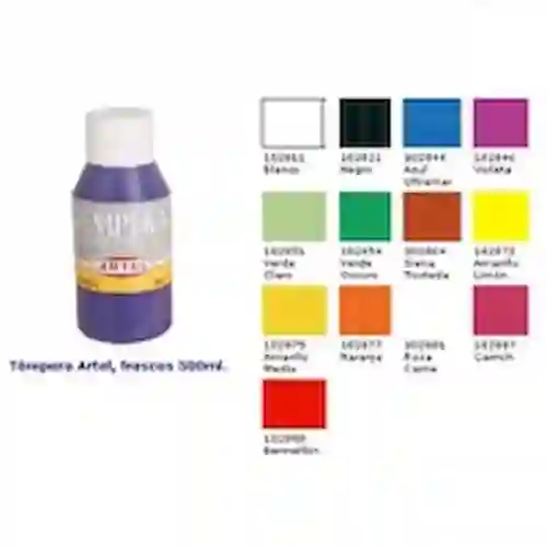 Artel Témpera Verde Claro 500 mL