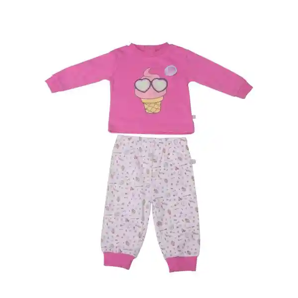 Pijama Recién Nacido Niña Fucsia Pillin 4 a