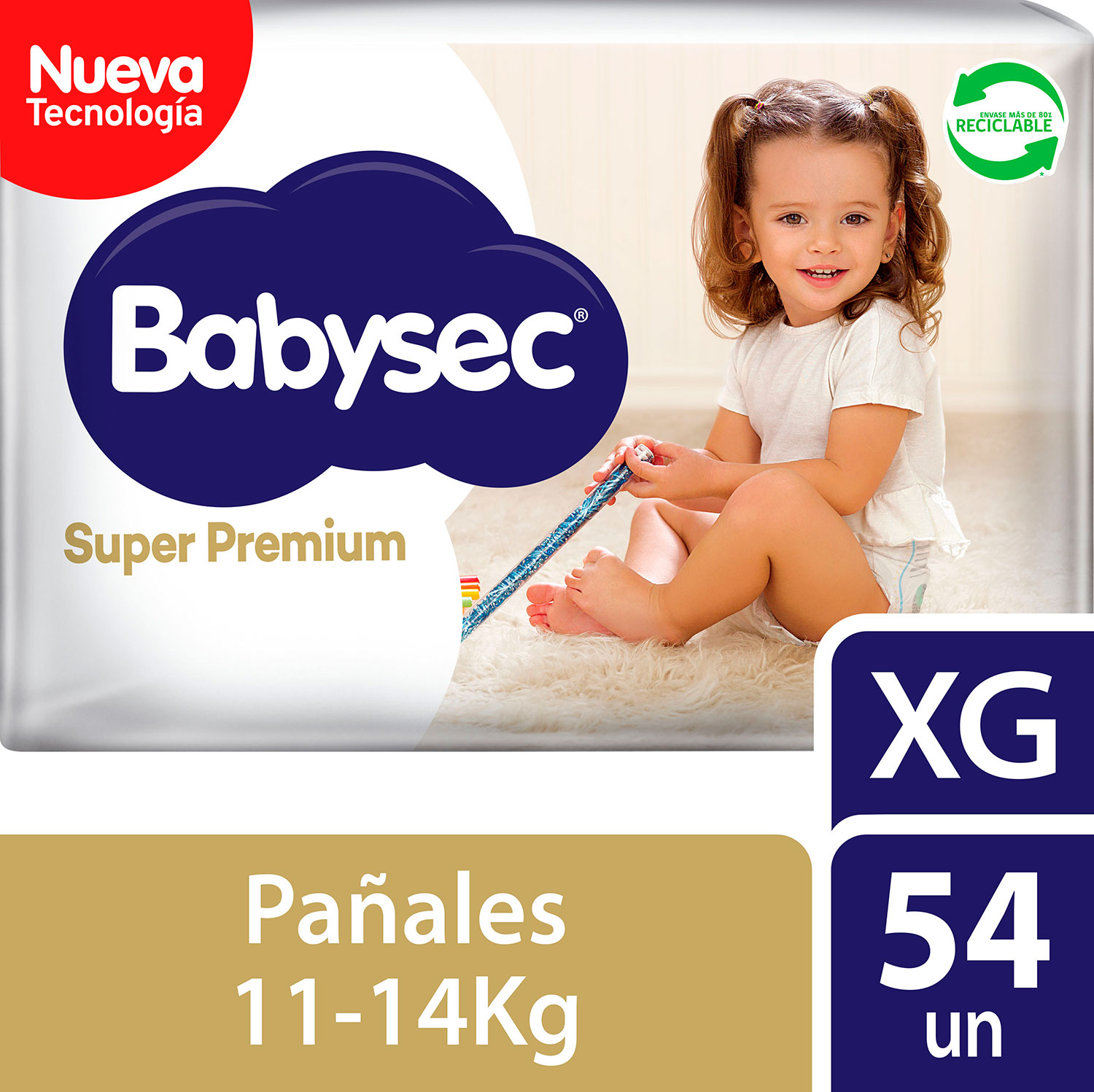 Panal Sup Premium Conf C Xg Babysec 54un