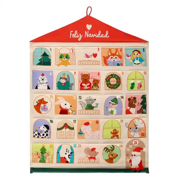Calendario Adviento de Tela 52 x 63 cm Casaideas