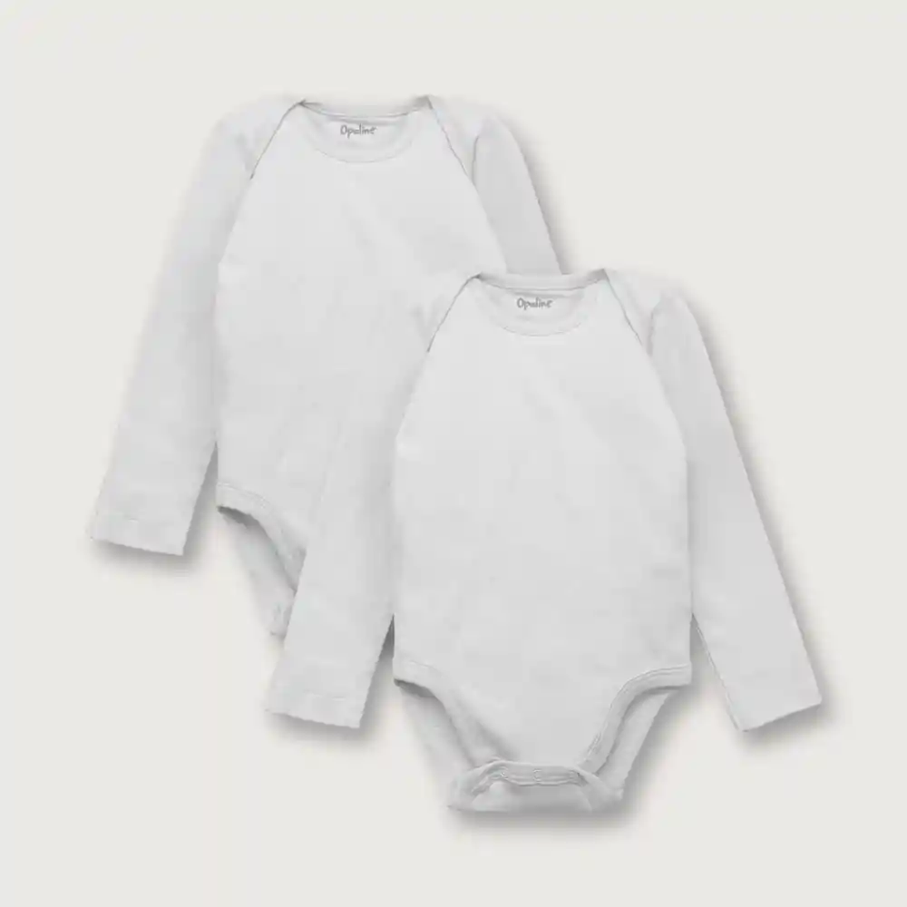 Pack Body Broche En El Hombro Bebé Blanco Talla Rn