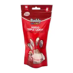 Buddy Pet Hueso Triple Sabor M