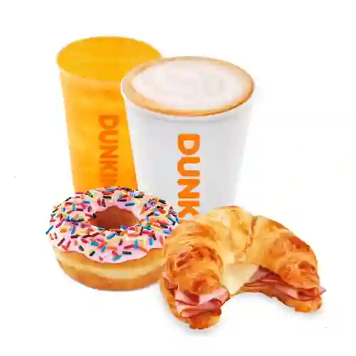 Sándwich + Donut + Bebida M + Jugo M