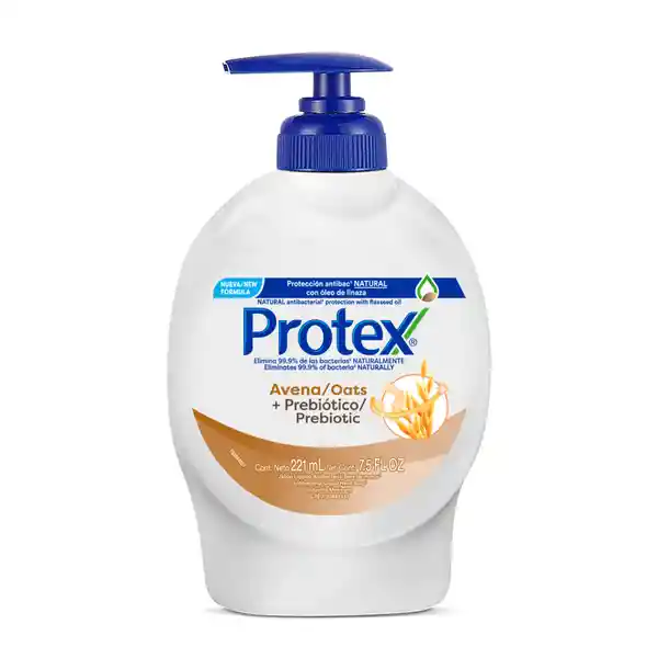 Jabón Líquido Protex Avena + Prebiótico Antibacterial 221 mL