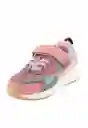 Zapatillas Sport Velcro Andante Niña Rosado 22 857 Ficcus