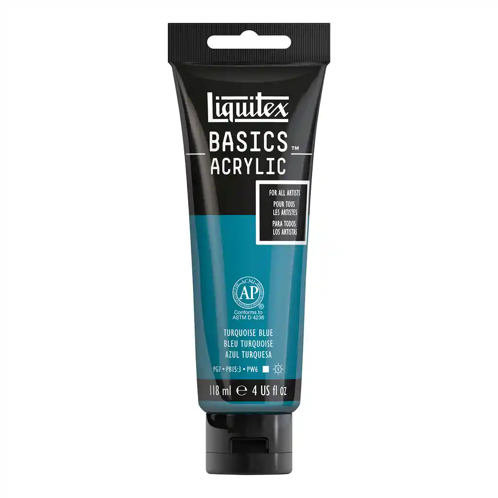 Liquitex Acrilico BASICS 118 ml 046 Azul Turquesa