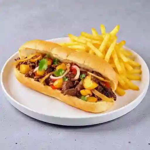 Sanguche de Lomo Saltado