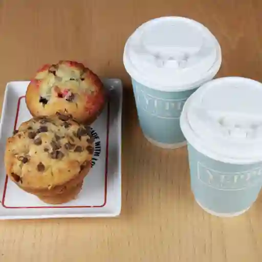 2 Café + 2 Muffin