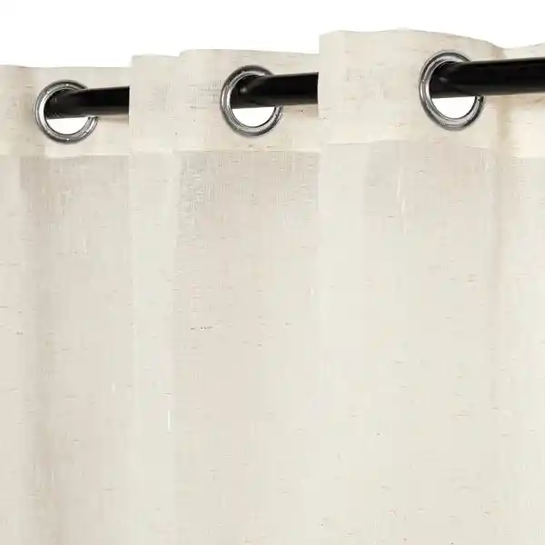 Set Cortina Velo Linoso Con Ojetillos 140 x 240 cm Casaideas