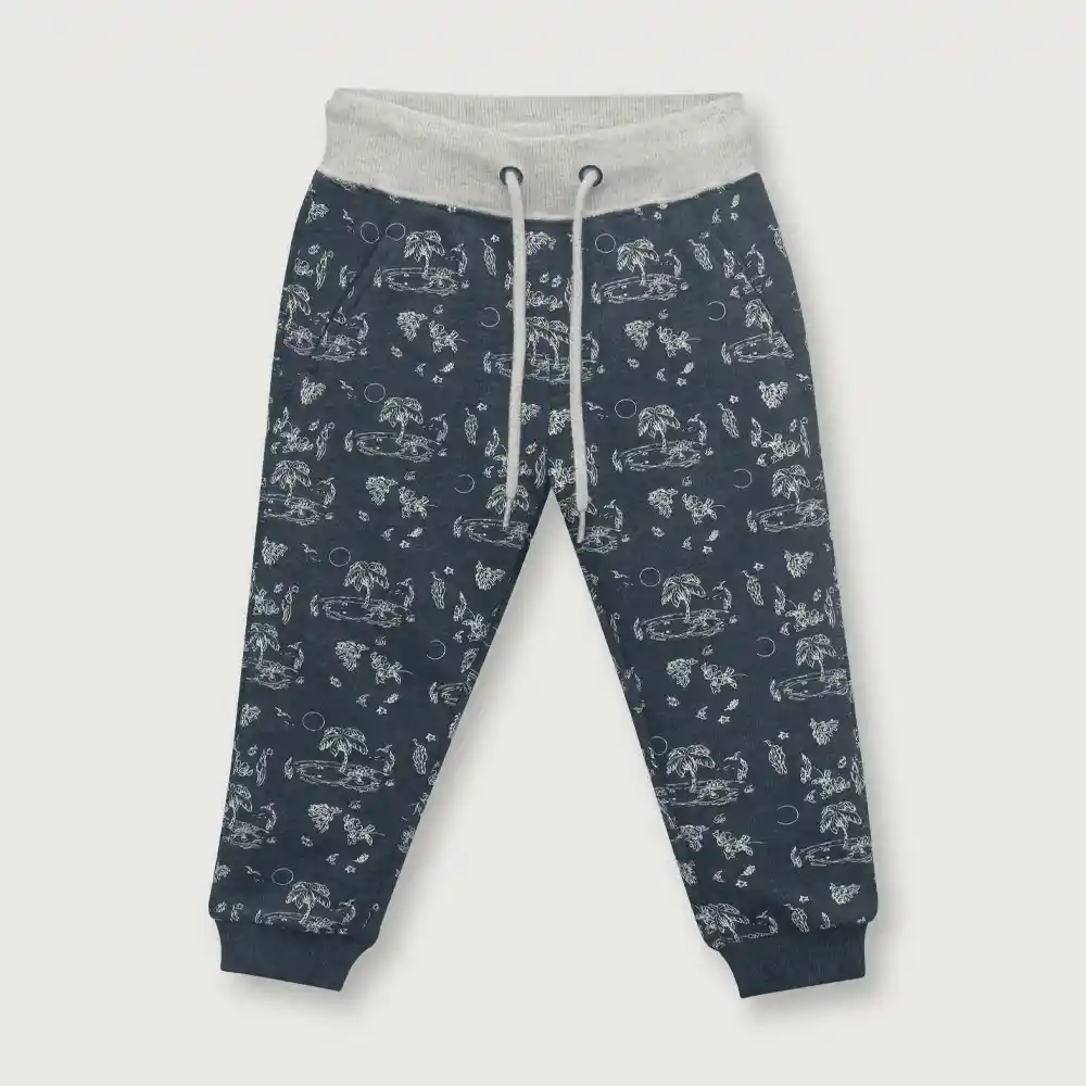 Pantalón Buzo De Niño Navy Talla 2a