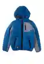 Abrigo Parka Kids Cosmic 264 Niño Azulino Talla 2 Años Ficcus