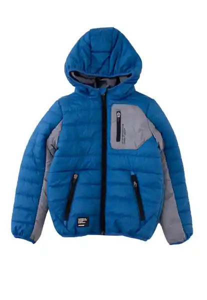 Abrigo Parka Kids Cosmic 264 Niño Azulino Talla 2 Años Ficcus