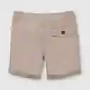 Bermuda Clásico De Bebé Niño Beige Talla 12/18m
