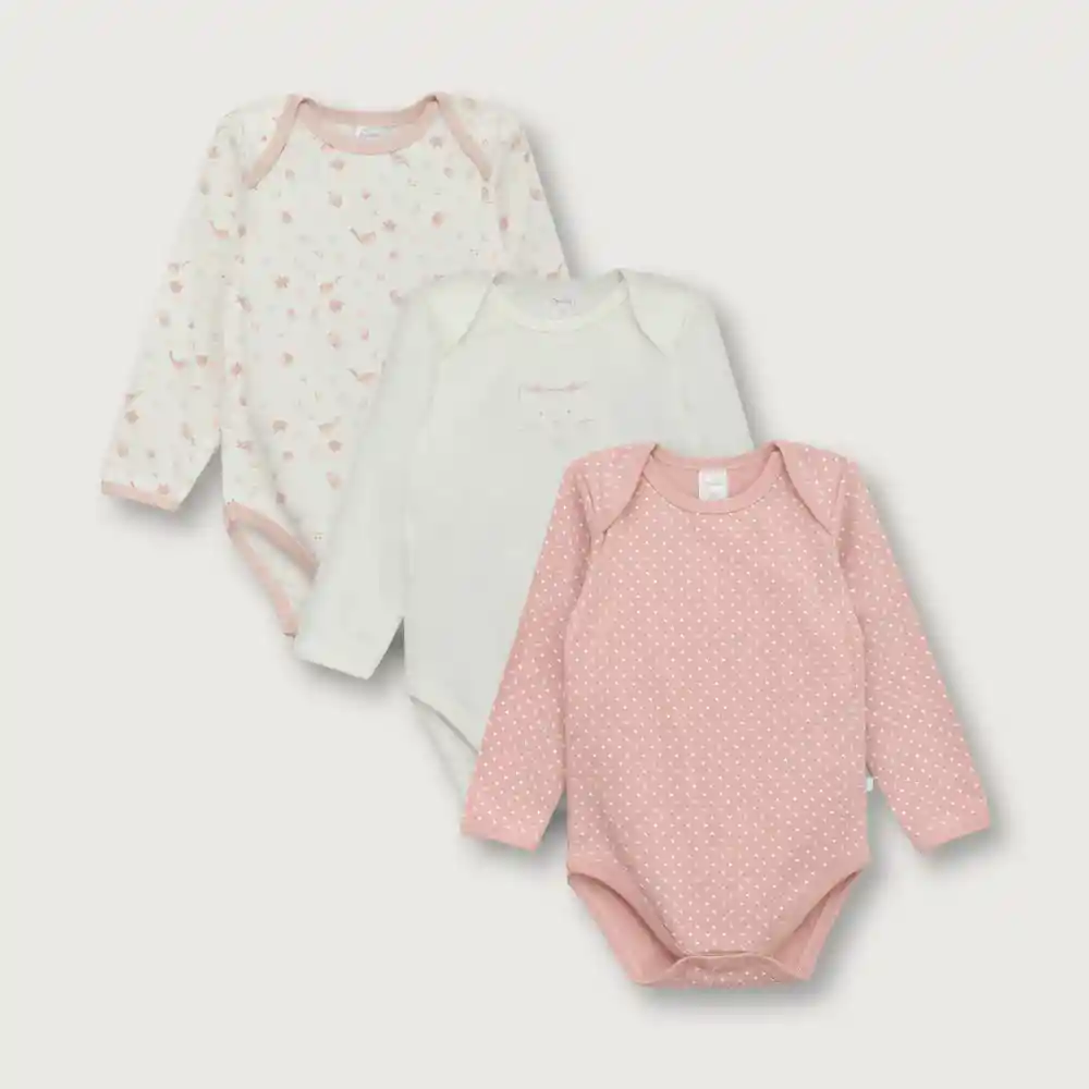 Pack Bodies De Bebé Niña Gato Talla Rn