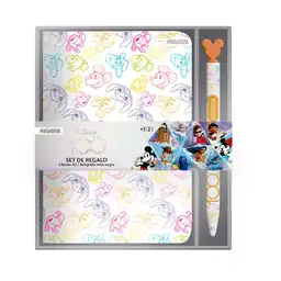 Set Libreta Con Boligrafo Disney 100