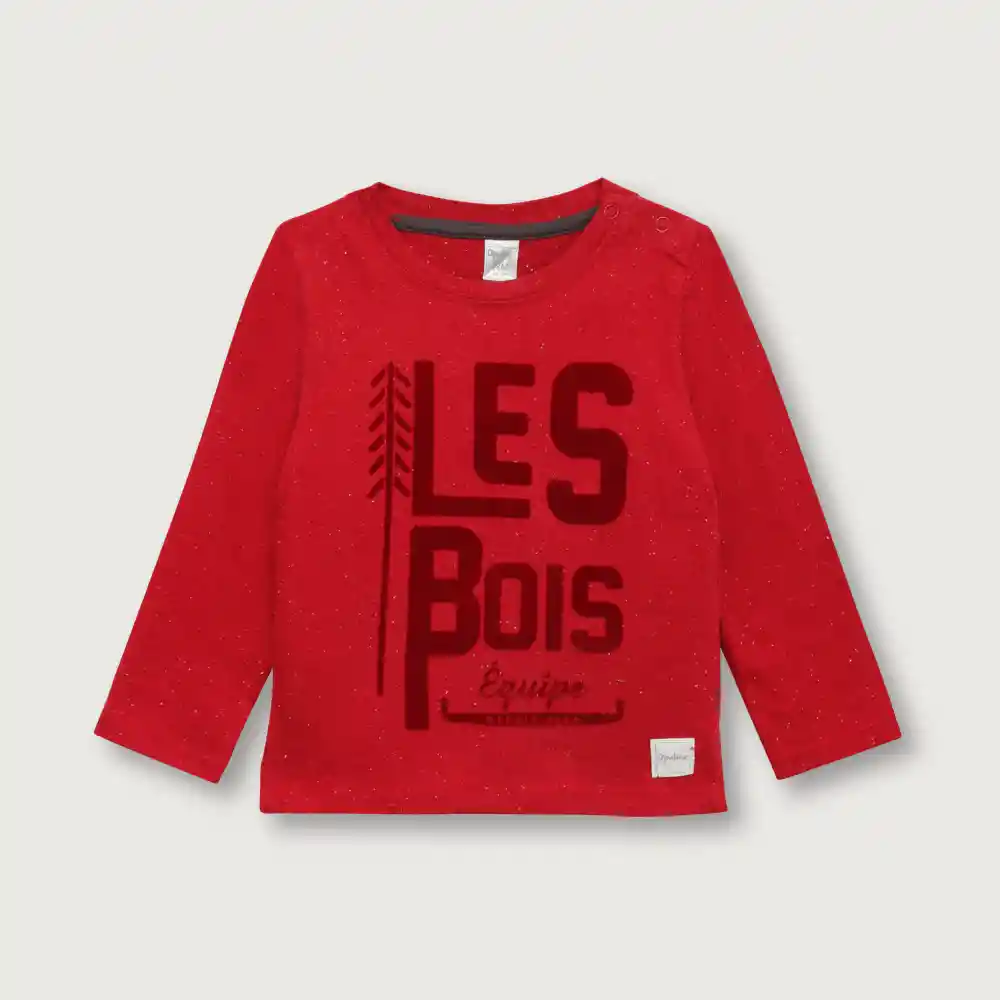 Polera Campestre De Niño Rojo Talla 12m