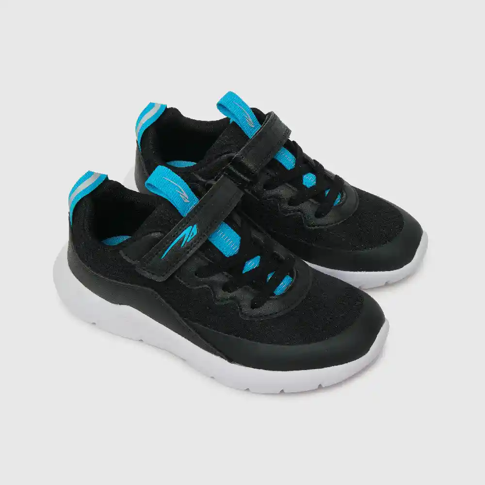 Zapatillas Deportiva Caña Baja De Niño Celeste Talla 32