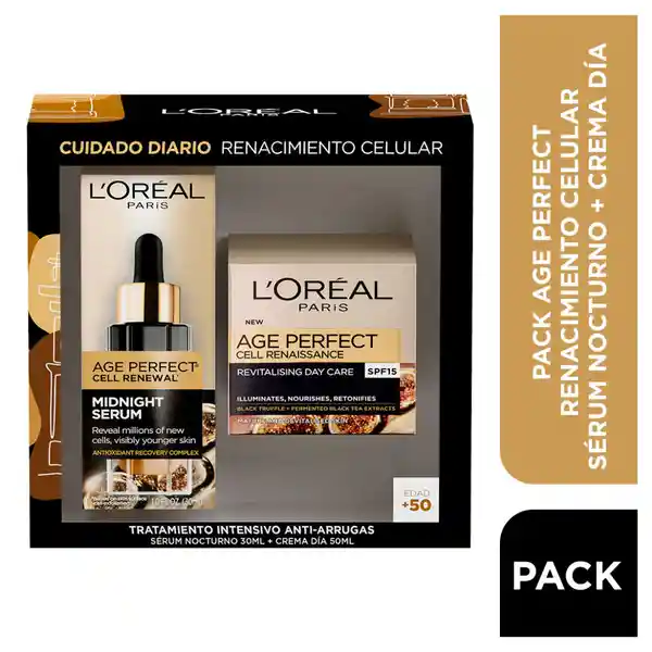 L'Oréal Set Crema Renacimiento Celular Día + Sérum Midnight