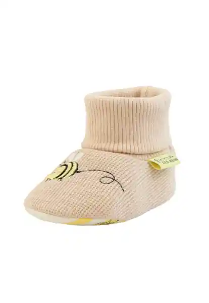 Botines Algodón Newborn Unisex Beige Talla 0/6 829