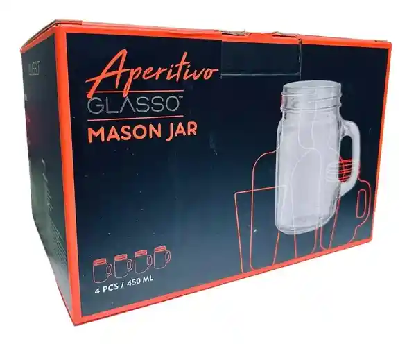 Glasso Set de Vasos Mojito Mason