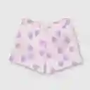 Short De Bebé Estampado Niña Rosado Talla 3/6m
