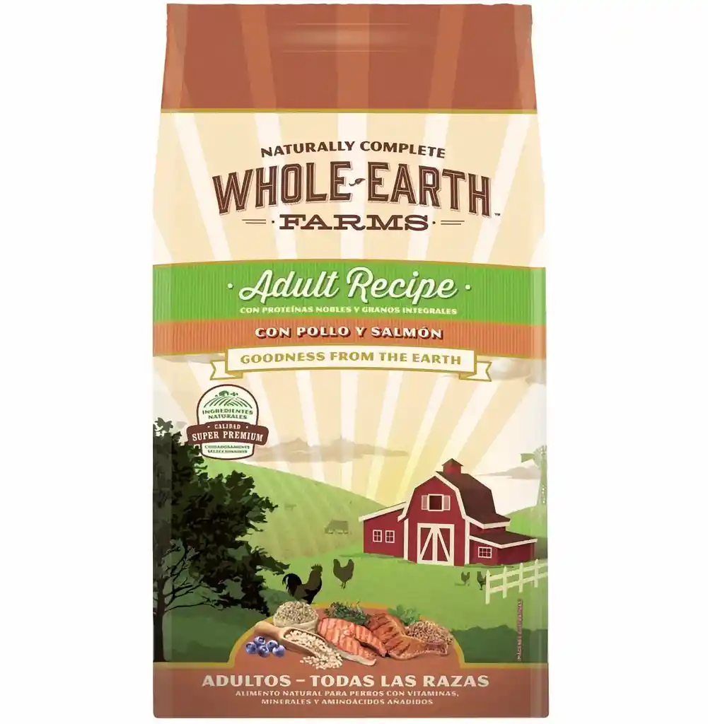 Whole Earth Farms Alimento para Perros Sabor a Pollo y Salmón
