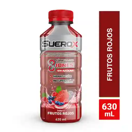 Suerox Bebida Hidratante Sabor Frutos Rojos 630 mL