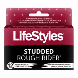 Lifestyles Preservativos Atudded Rough Rider