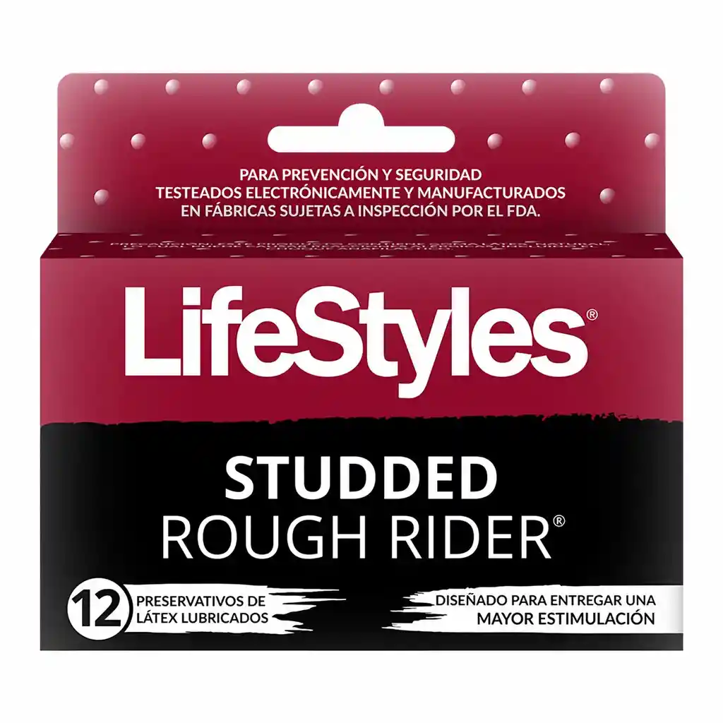 Lifestyles Preservativos Atudded Rough Rider