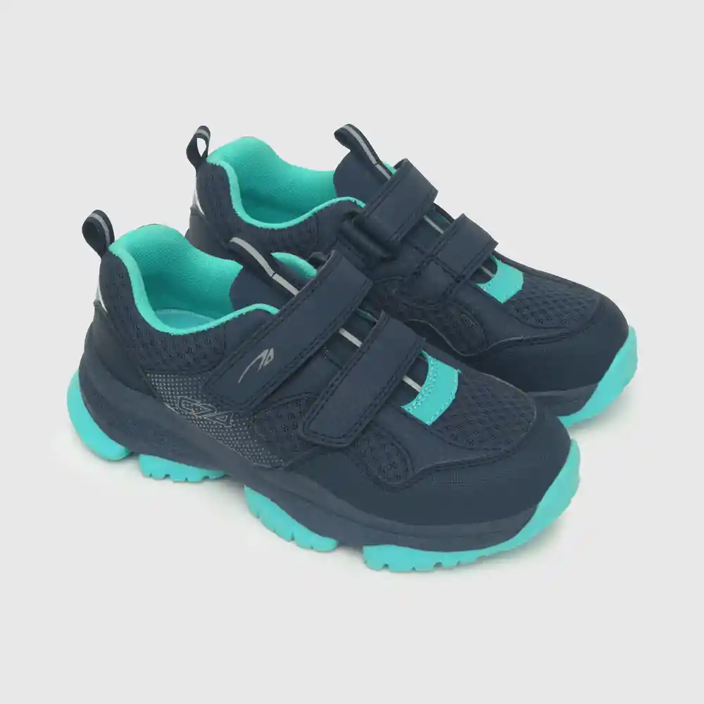 Zapatillas Outdoor Print Lateral Azul Talla 36