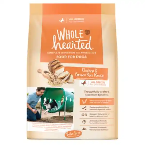 Wholehearted Alimento Para Perro Natural Pollo y Arroz Integral