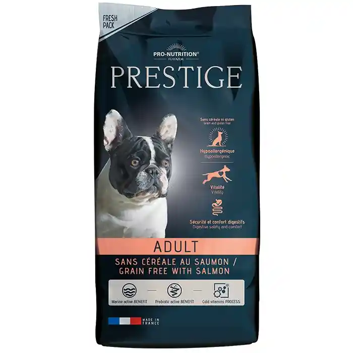 Prestige Alimento Para Perro Sin Cereal Con Salmón Grain Free