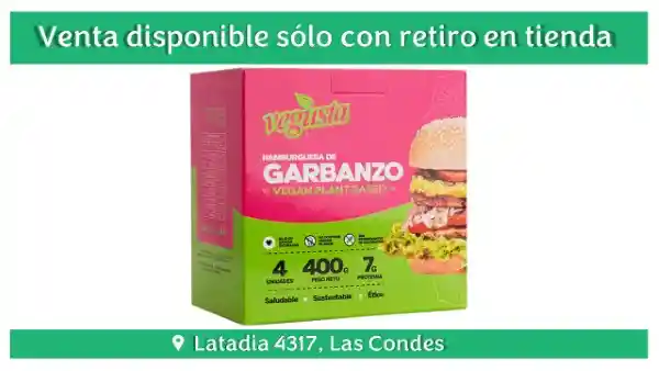 Vegusta Hamburguesa Garbanzos