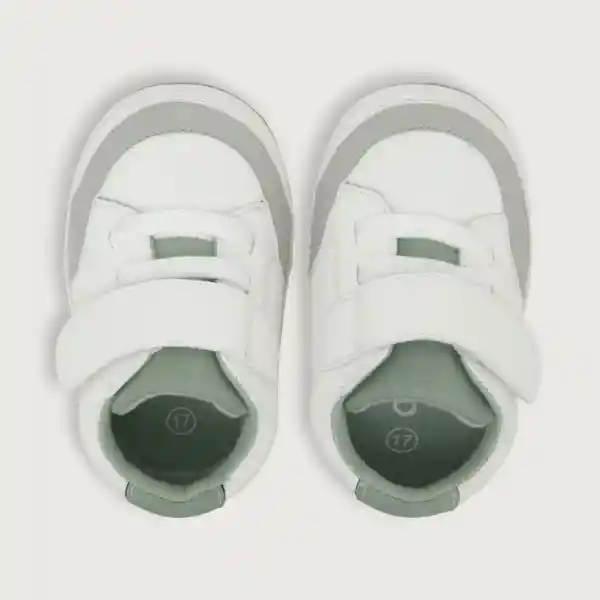 Zapatillas de Bebé Niño Blanco Talla 17 Opaline