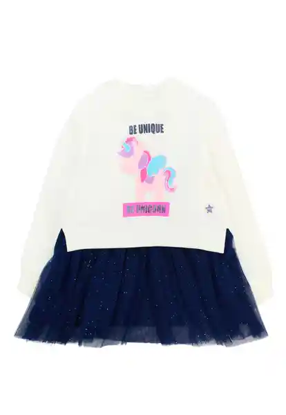 Vestido Cosmic 207 Bebé Niña Crudo Talla 3 a 6 Meses Ficcus