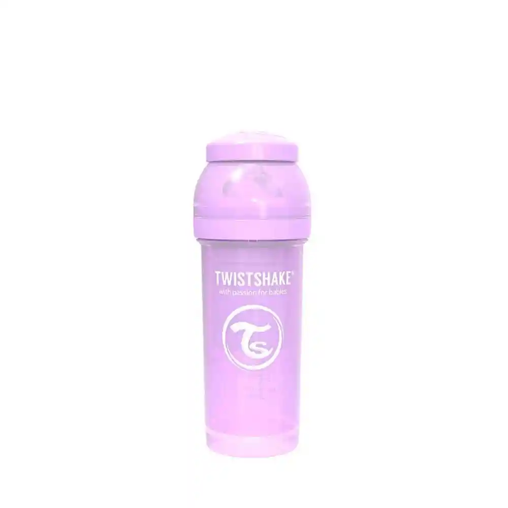 Twistshake Mamadera Anti-Cólico Morado Pastel Capacidad 260 mL