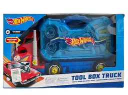 Auto Escala Hot Wheels Camión Con Herramientas Luces Y Sonido