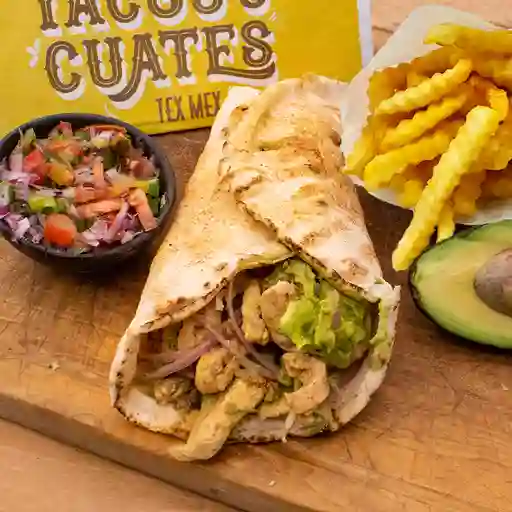 Burrito Chicken Grilled Papa Crinkle