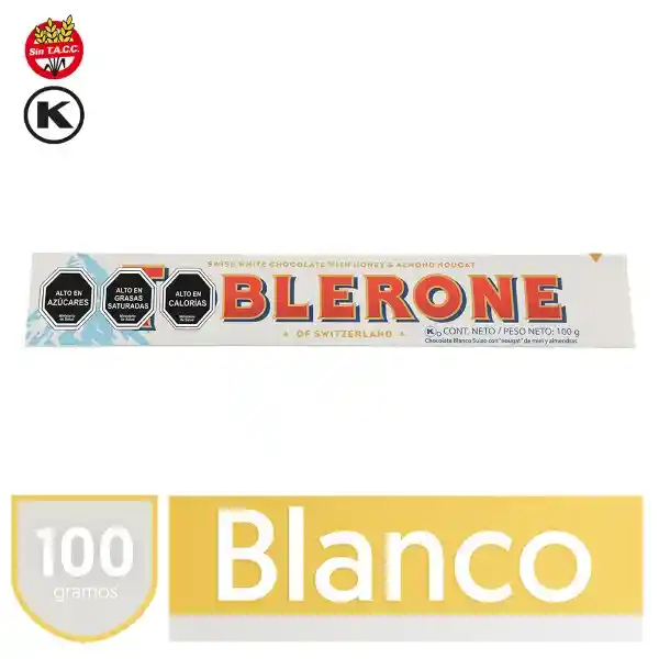 Toblerone Barra de Chocolate Blanco