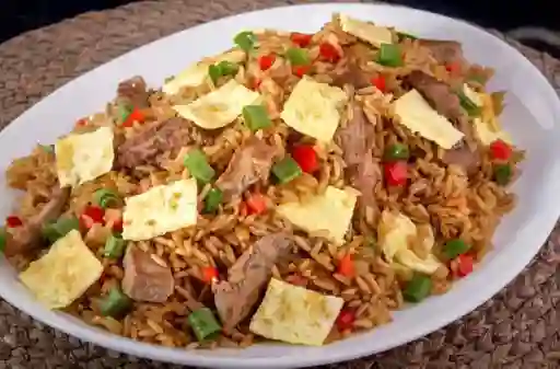 Arroz chaufa con carne