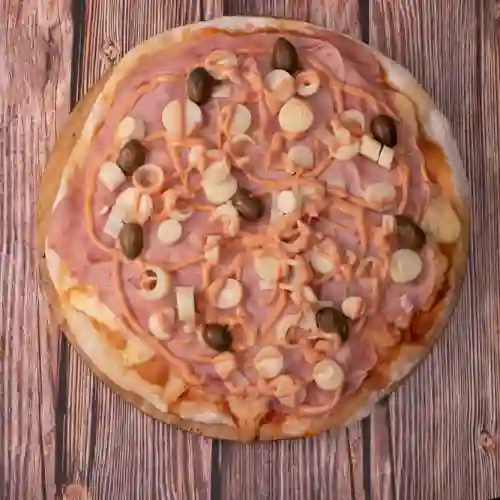 Pizza de Jamon y Palmitos Individual