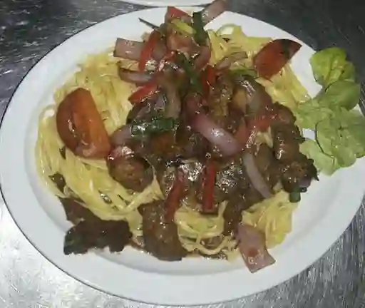 Tallarines a la Huancaína