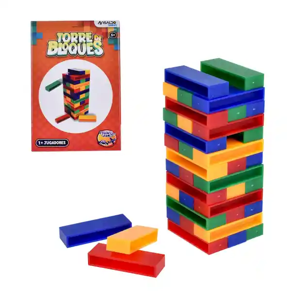 Torre Ansaldo Games Juego De Mesade Bloques Travel Game