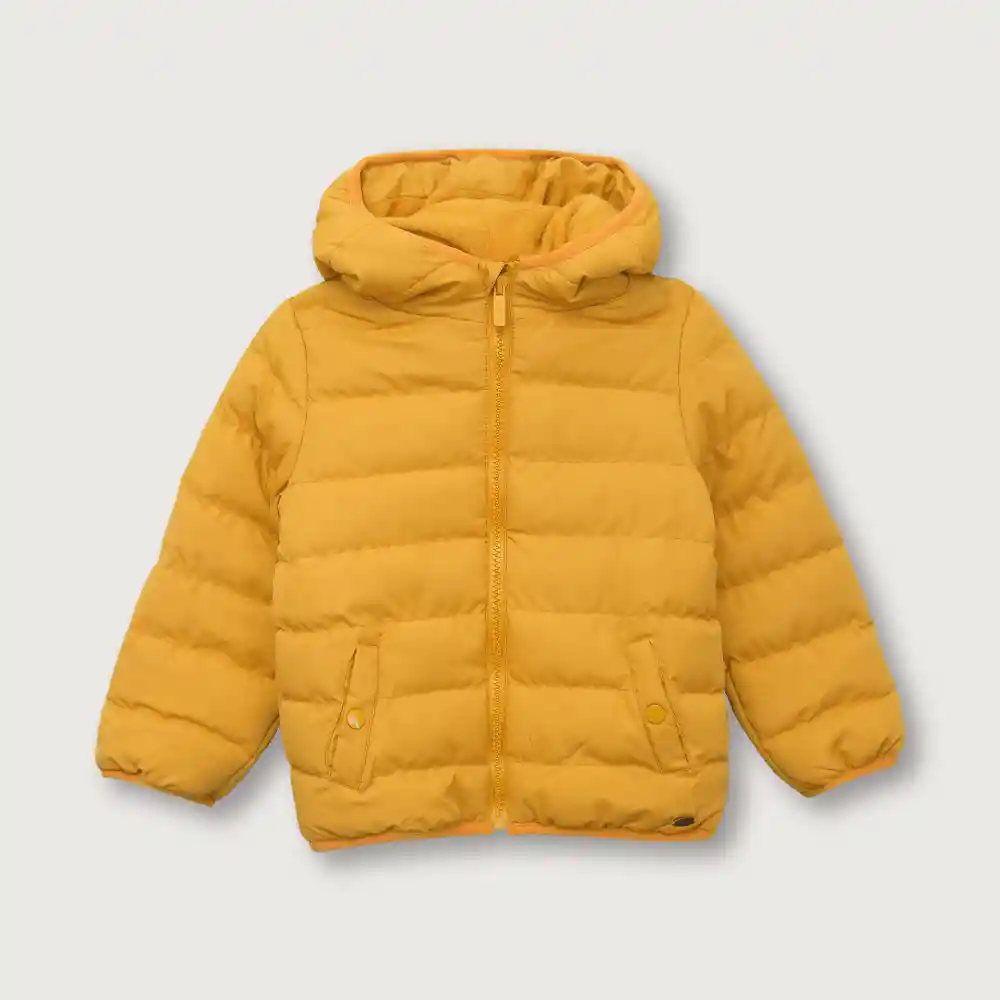 Chaqueta Parka Esencial Niño Mostaza Talla 4a