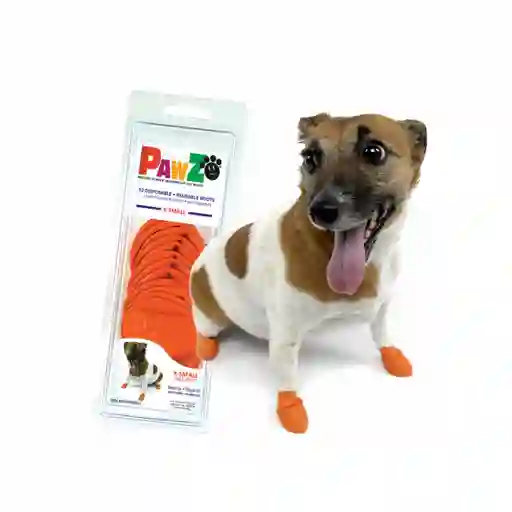 Pawz Botas Para Perro de Goma Naranja Small X