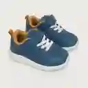 Zapatillas Liv Velcro Elastico Niño Azul Talla 18 Opaline